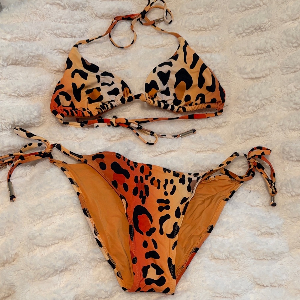 Leopard Print Bikini Set